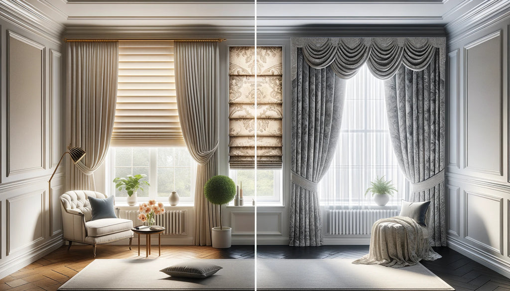 Roman Shades vs. Curtains Comparing Popular Window Covering Options