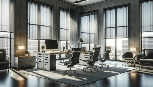 Roman blinds for the office: an elegant and functional choice
