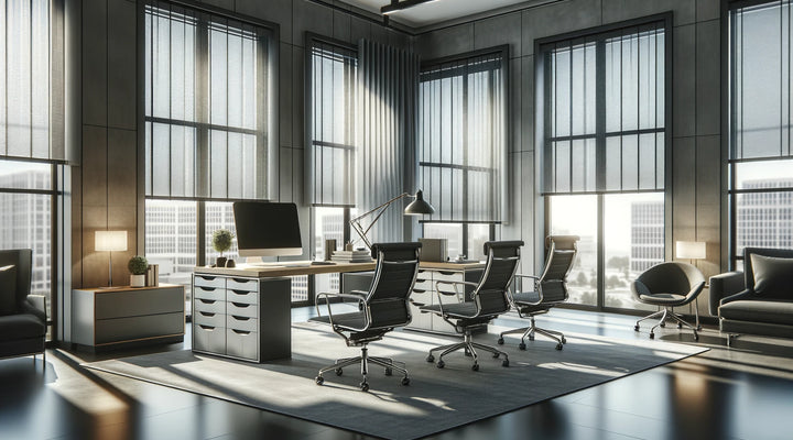 Roman blinds for the office: an elegant and functional choice
