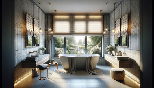 Roman Shades with Non-Slip Coating: Safety and Comfort in the Bathroom