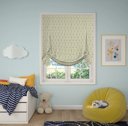 Gibbs Tulip Roman Shade — Custom Size