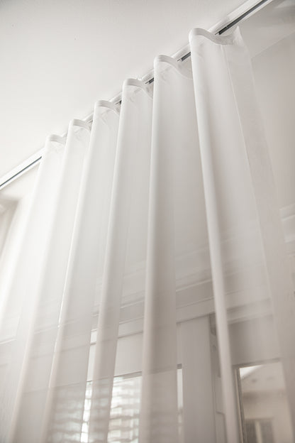Hudson Sheer Ripple Fold Curtains — S-Fold Voile, Custom Size