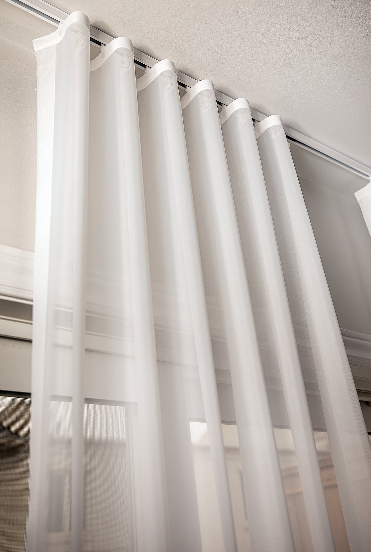 Hudson Sheer Ripple Fold Curtains — S-Fold Voile, Custom Size