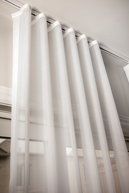 Hudson Sheer Ripple Fold Curtains — S-Fold Voile, Custom Size