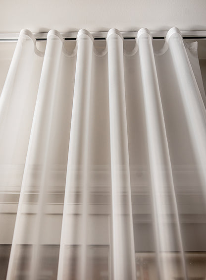 Hudson Sheer Ripple Fold Curtains — S-Fold Voile, Custom Size