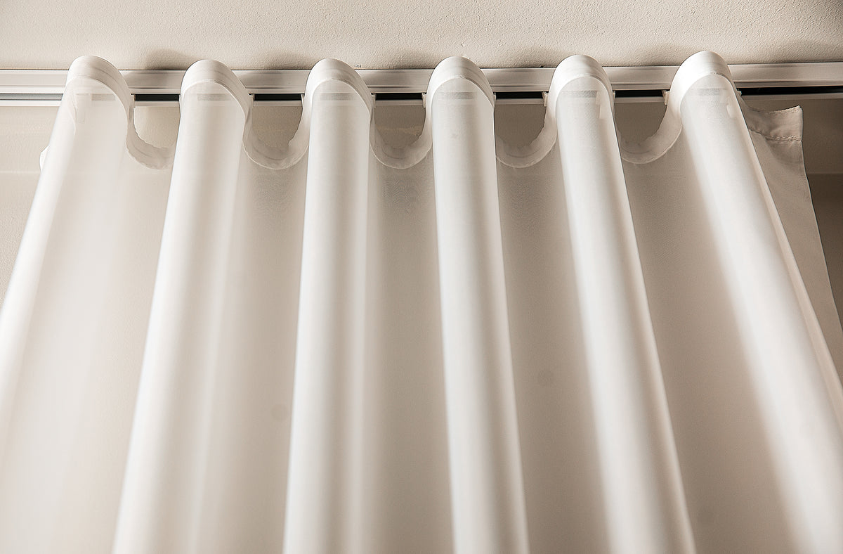Hudson Sheer Ripple Fold Curtains — S-Fold Voile, Custom Size