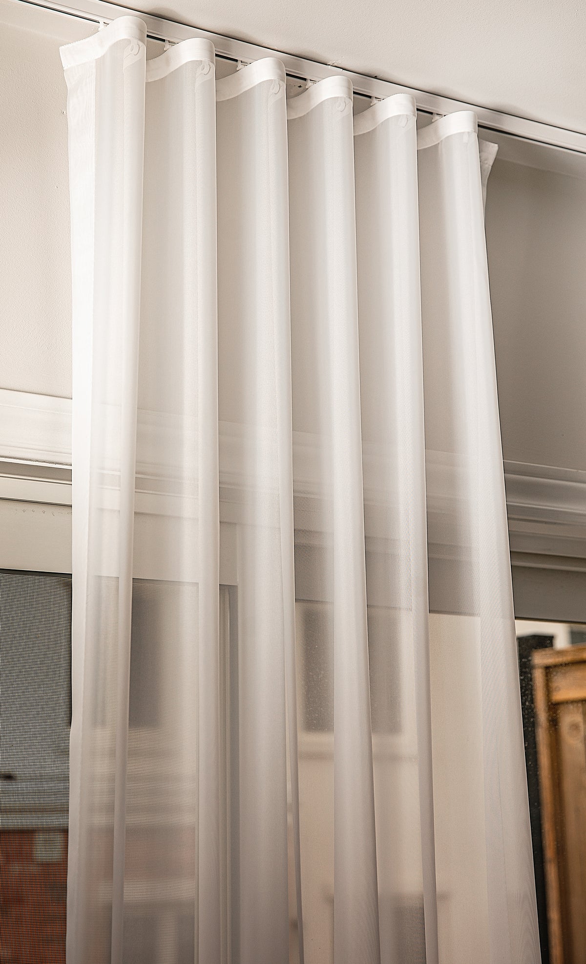 Hudson Sheer Ripple Fold Curtains — S-Fold Voile, Custom Size