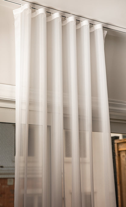 Hudson Sheer Ripple Fold Curtains — S-Fold Voile, Custom Size