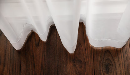 Hudson Sheer Ripple Fold Curtains — S-Fold Voile, Custom Size