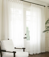 Pleated Sheer Linen, Drapery “Shannon”, Window Sheers, Linen Sheer Curtains, Custom Sheer Drapery panels, Window treatment