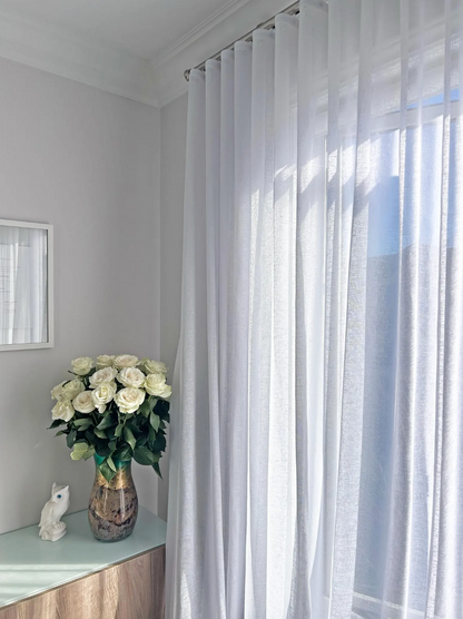 Shannon Ripple Fold Sheer Drapery — Custom Size