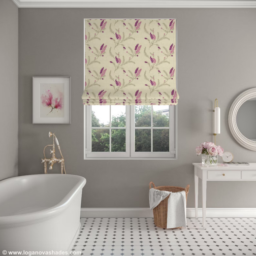 Custom Roman Shades, Shades with Chain Mechanism, Fabric 