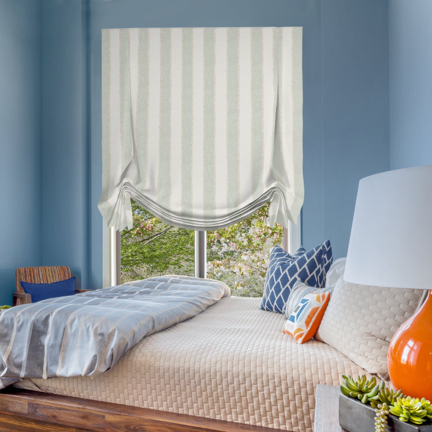 Chamberlain Tulip Roman Shade — Custom Size