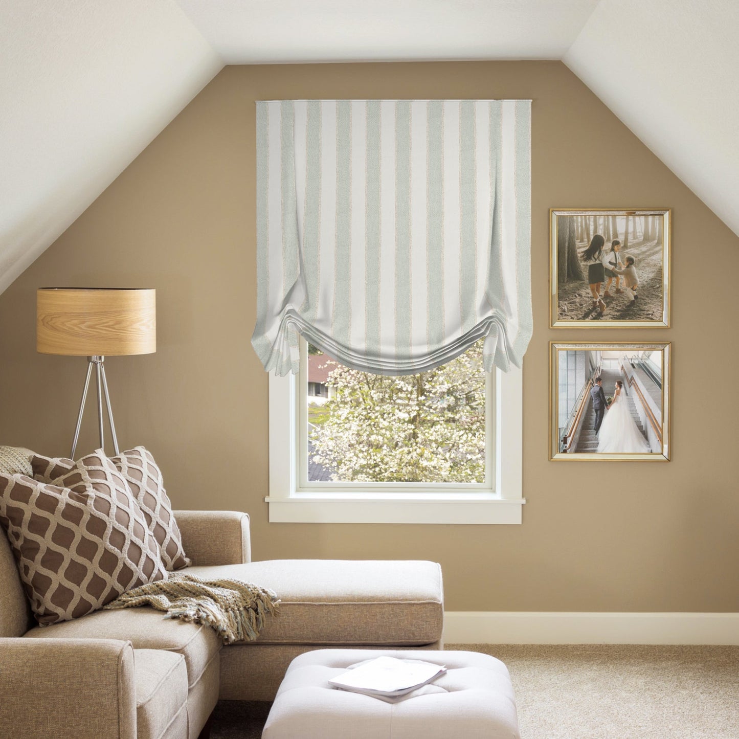 Chamberlain Tulip Roman Shade — Custom Size