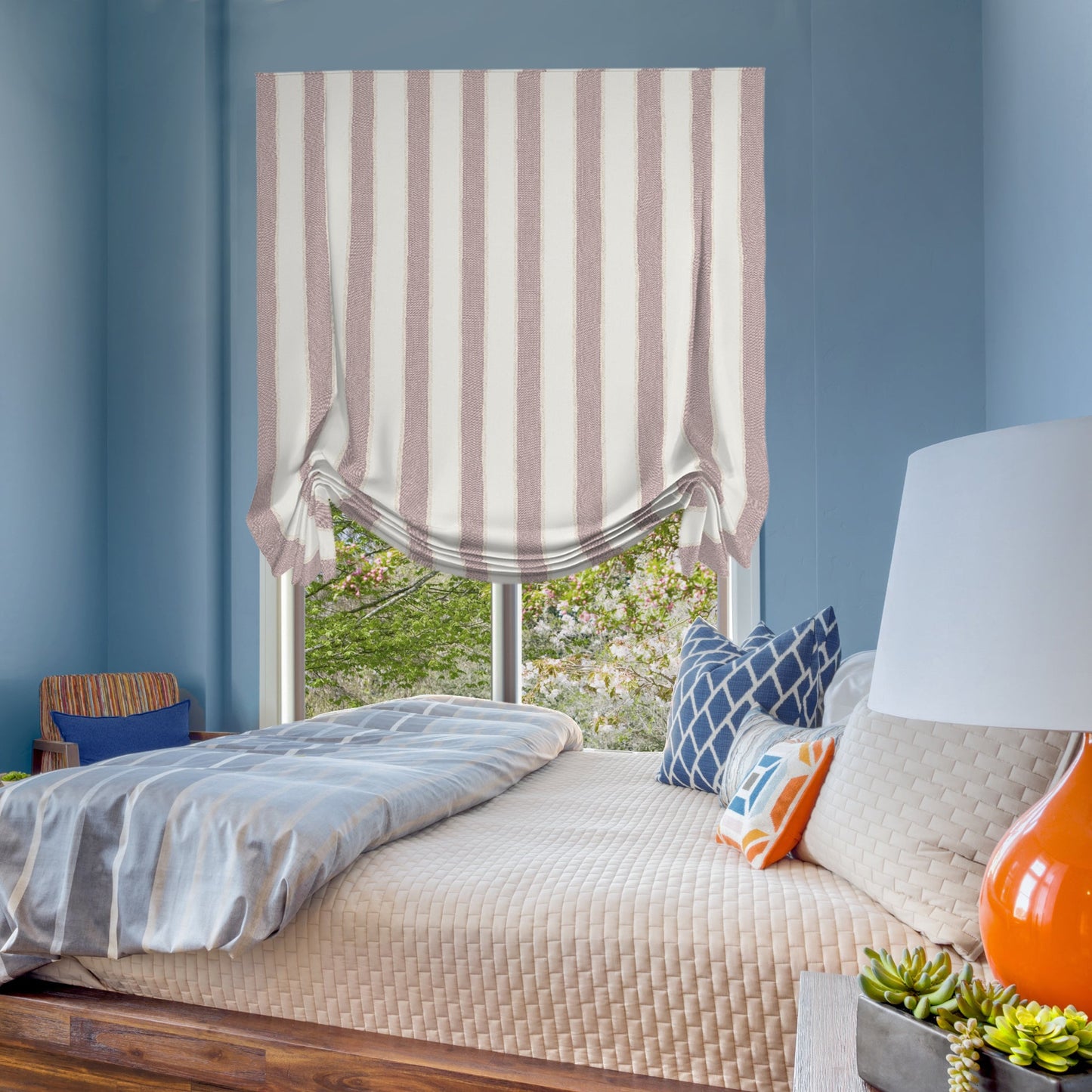 Chamberlain Tulip Roman Shade — Custom Size