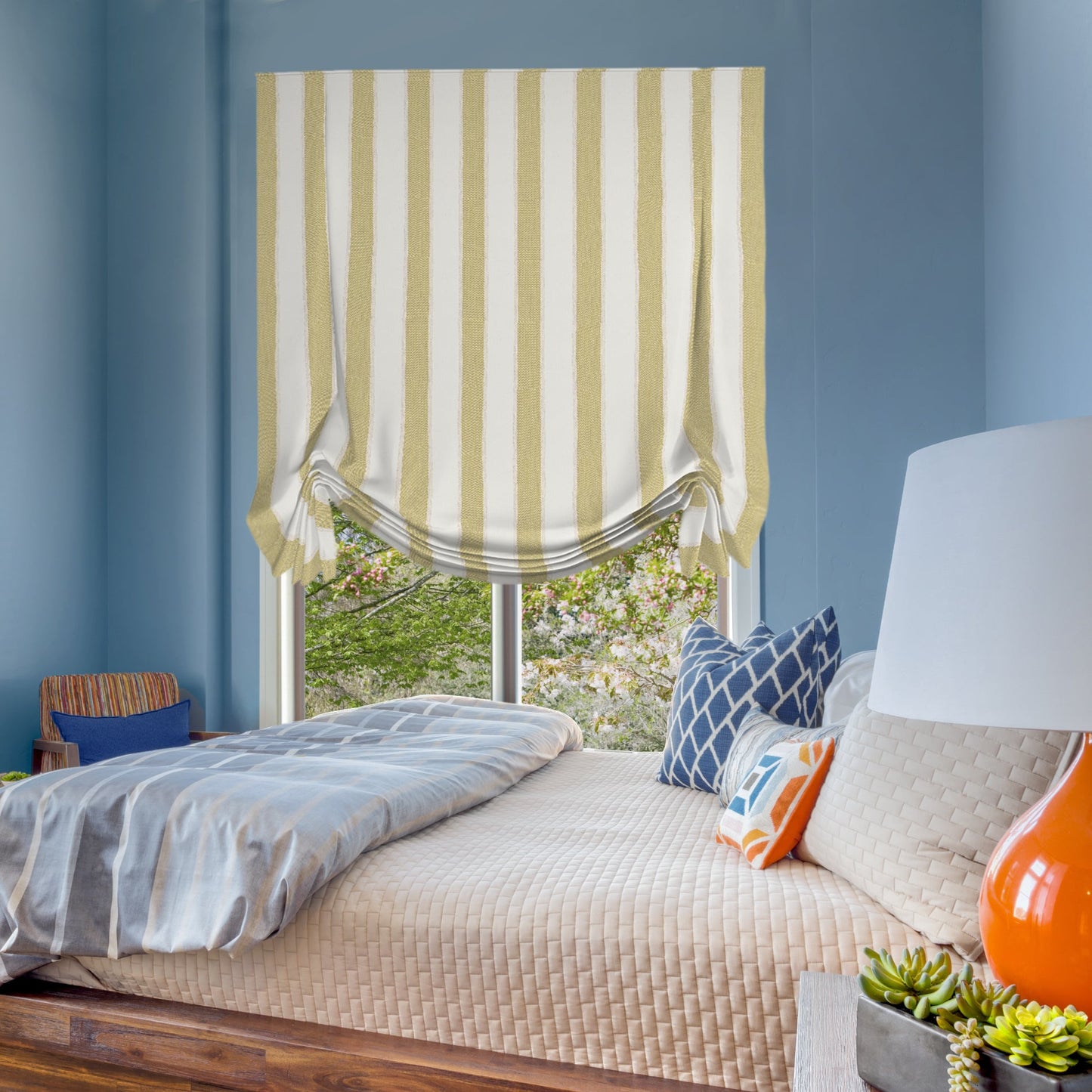 Chamberlain Tulip Roman Shade — Custom Size