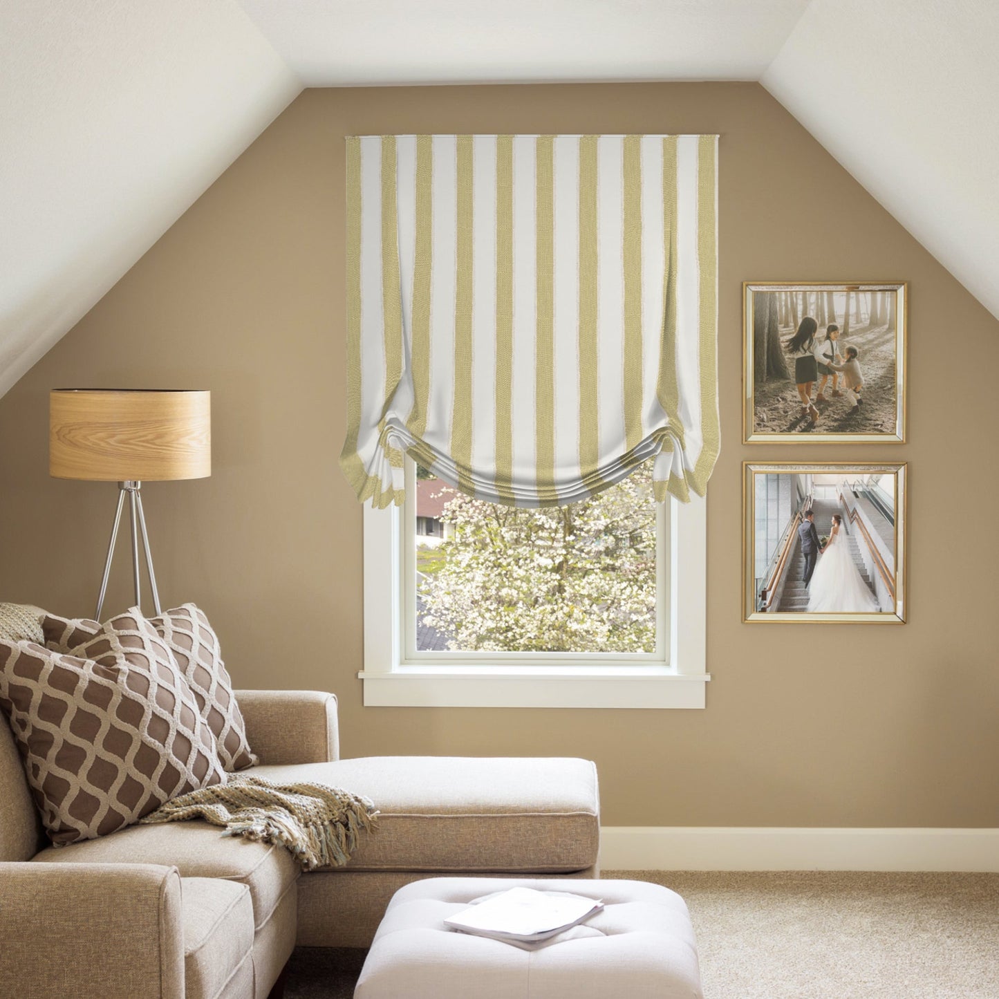 Chamberlain Tulip Roman Shade — Custom Size