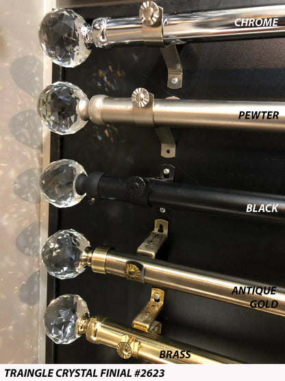 Conventional Traverse Rod with Rings — 28mm, Custom Size