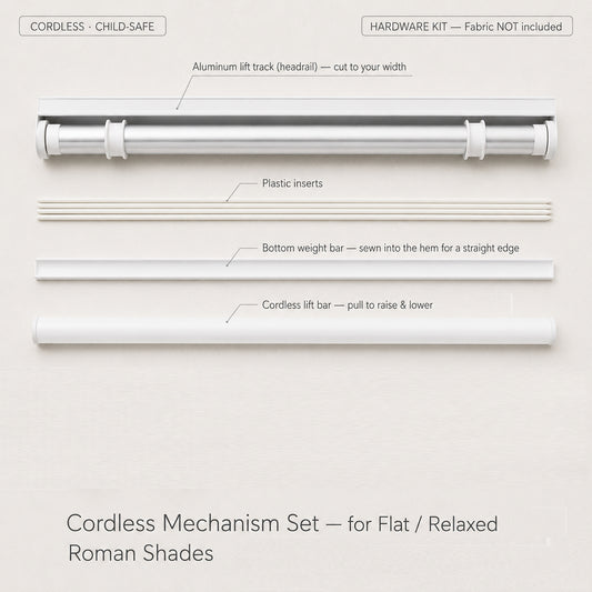 Cordless Roman Shade Mechanism Kit – DIY Blind Hardware