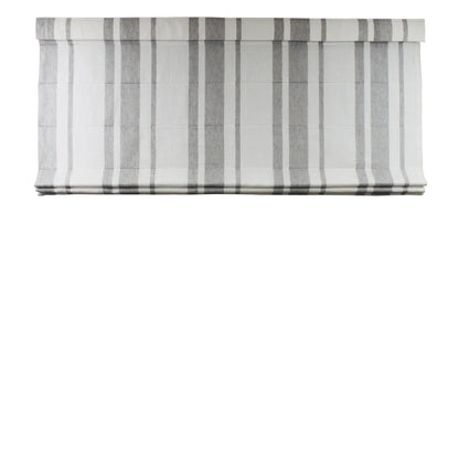 Gothic Grey Stripe Top Down Bottom Up Roman Shade — Custom Size