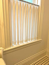 Handmade Linen Café Curtain | French Pleat Rod Pocket, Custom Drapery