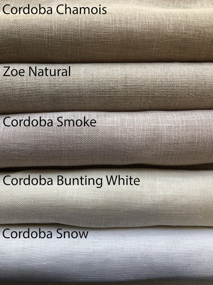 French pleat linen café curtain — product photo