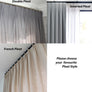 Handmade Linen Café Curtain | French Pleat Rod Pocket, Custom Drapery