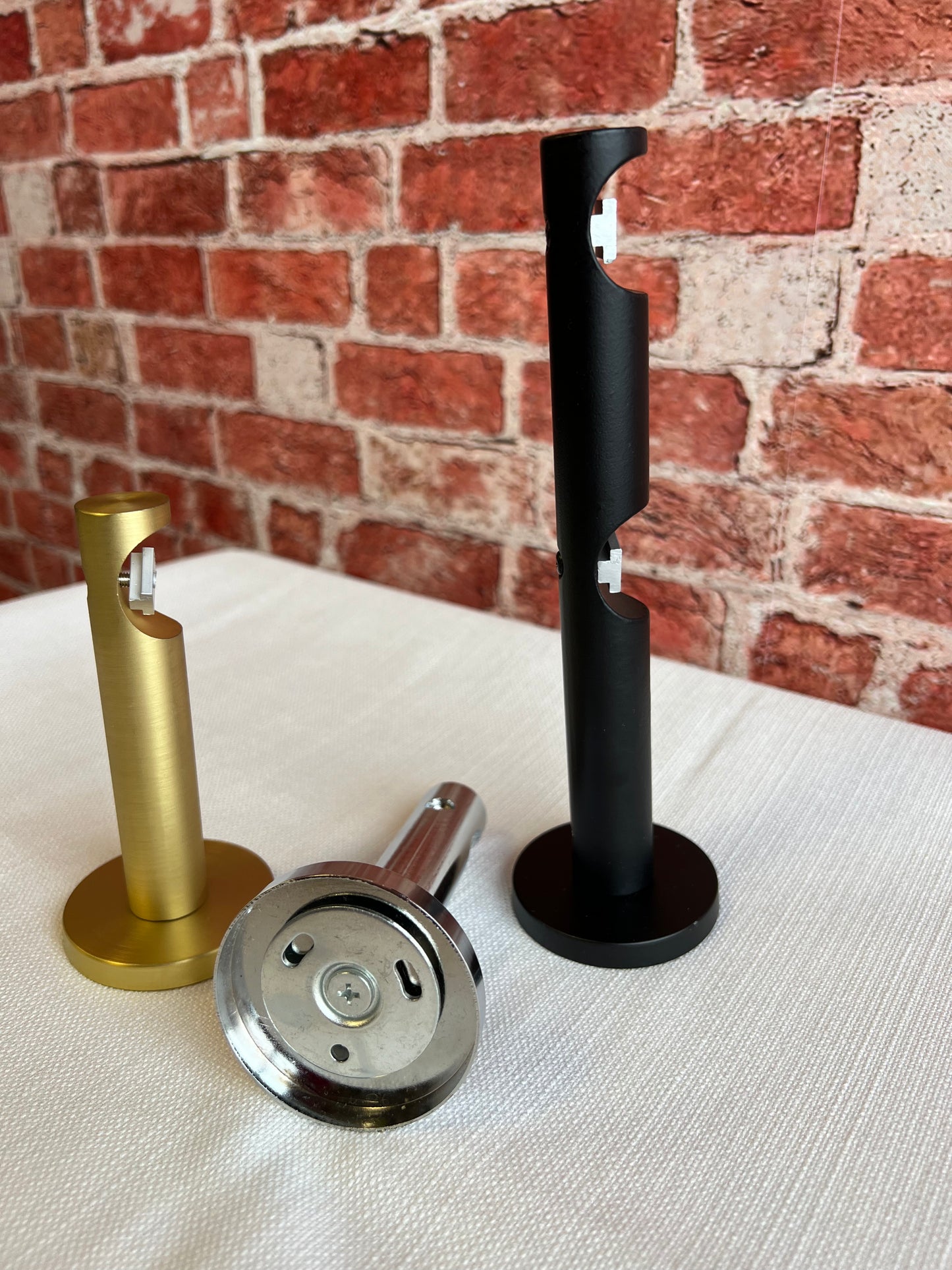 Wall Mount Bracket for Vanessa Channel Rod — 28mm, Single or Double