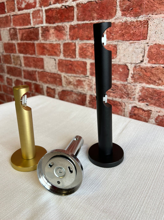 Wall Mount Bracket for Vanessa Channel Rod — 28mm, Single or Double