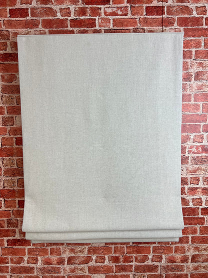 Far Flat Fold Roman Shade — Relaxed, Custom Size, 10 Colours