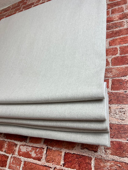 Far Flat Fold Roman Shade — Relaxed, Custom Size, 10 Colours