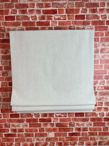 Far Flat Fold Roman Shade — Relaxed, Custom Size, 10 Colours