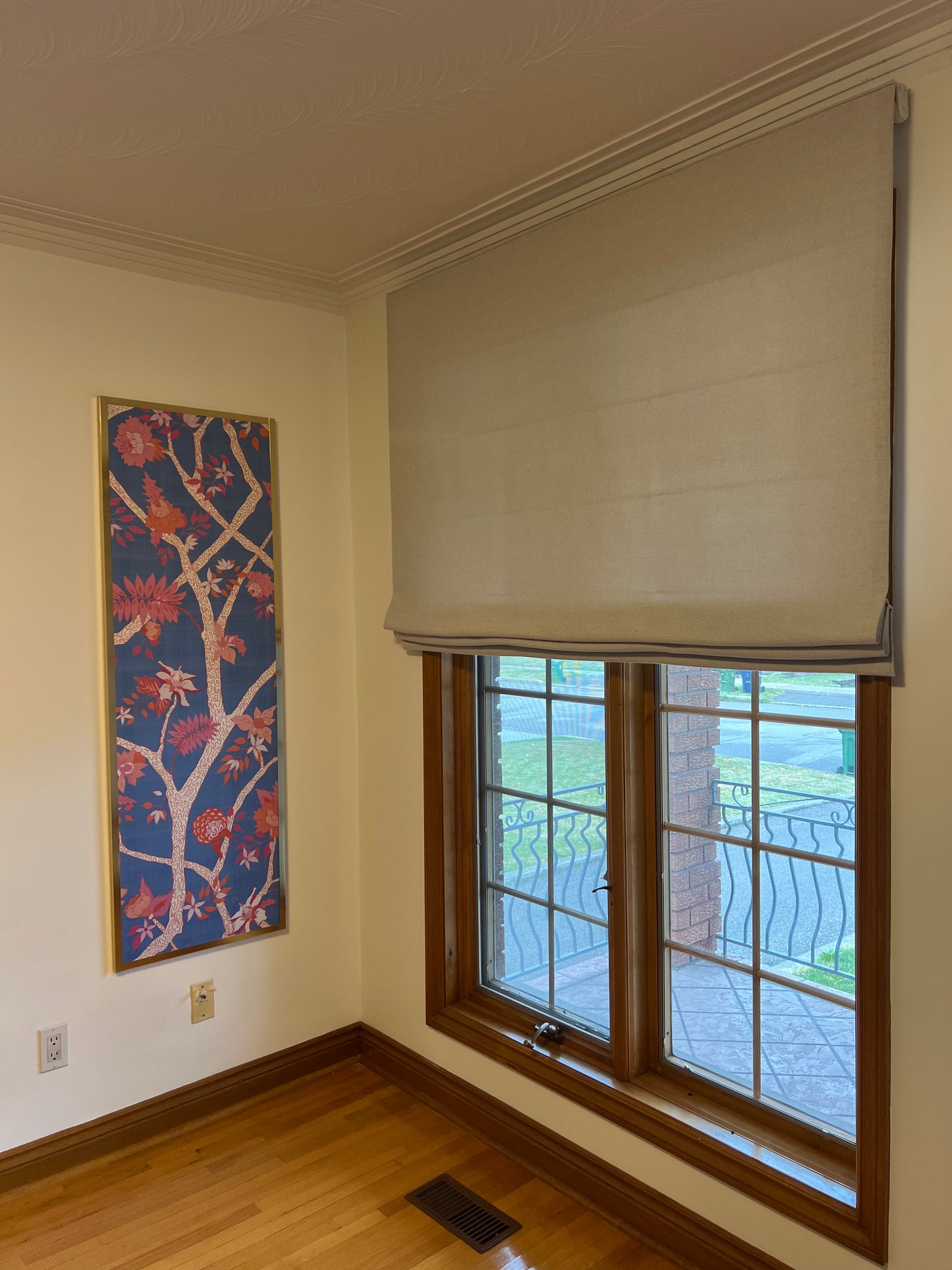Far Flat Fold Roman Shade — Relaxed, Custom Size, 10 Colours