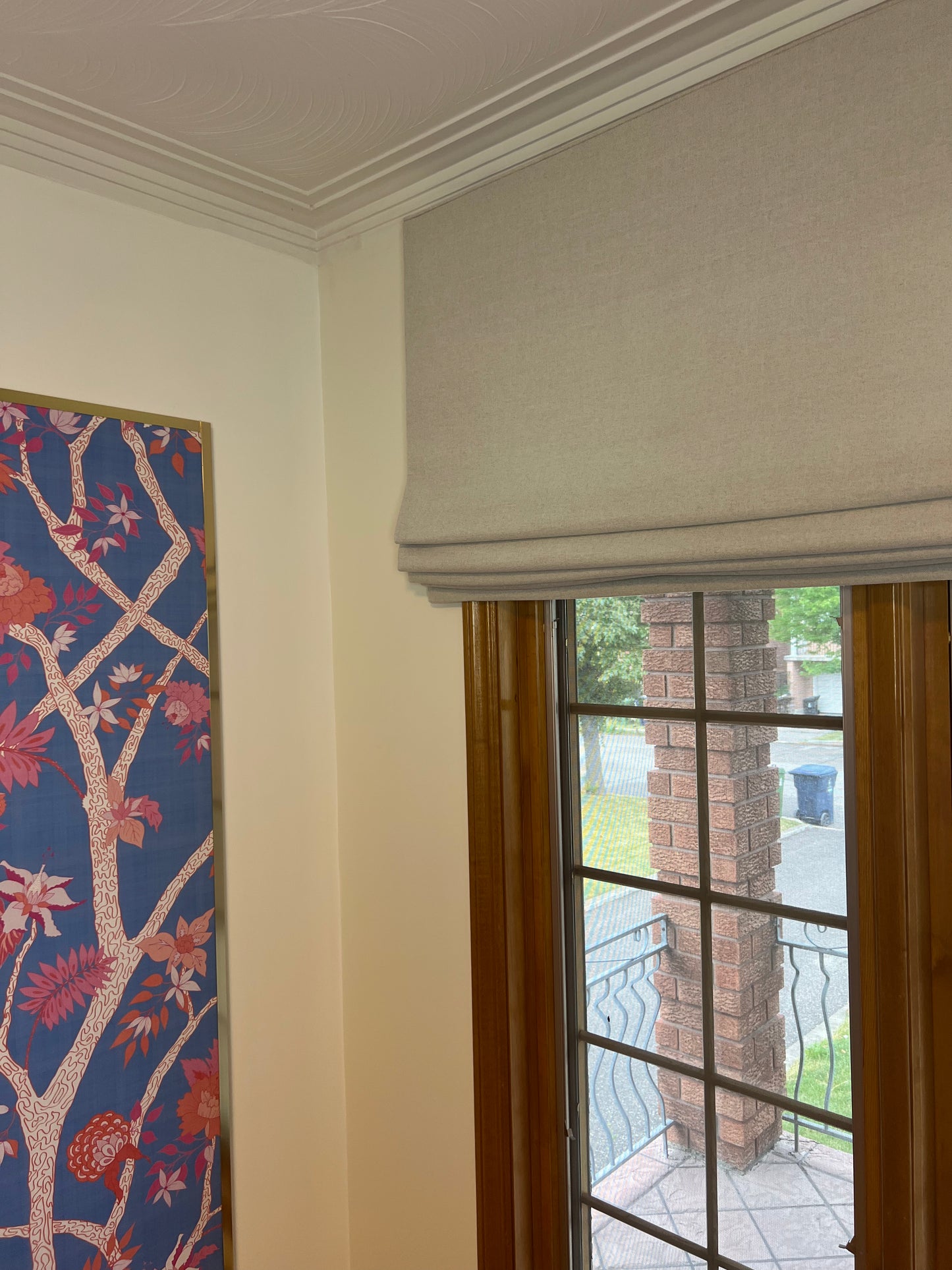 Far Flat Fold Roman Shade — Relaxed, Custom Size, 10 Colours