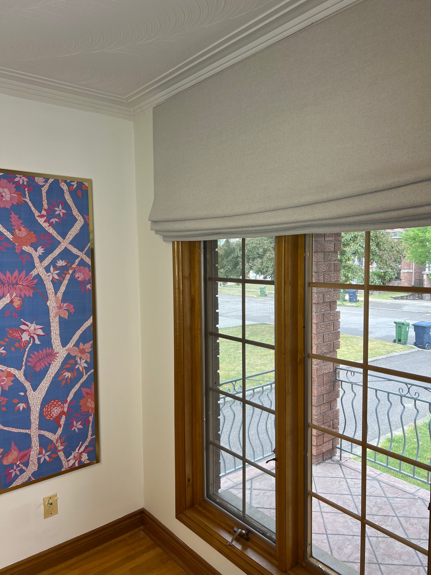 Far Flat Fold Roman Shade — Relaxed, Custom Size, 10 Colours