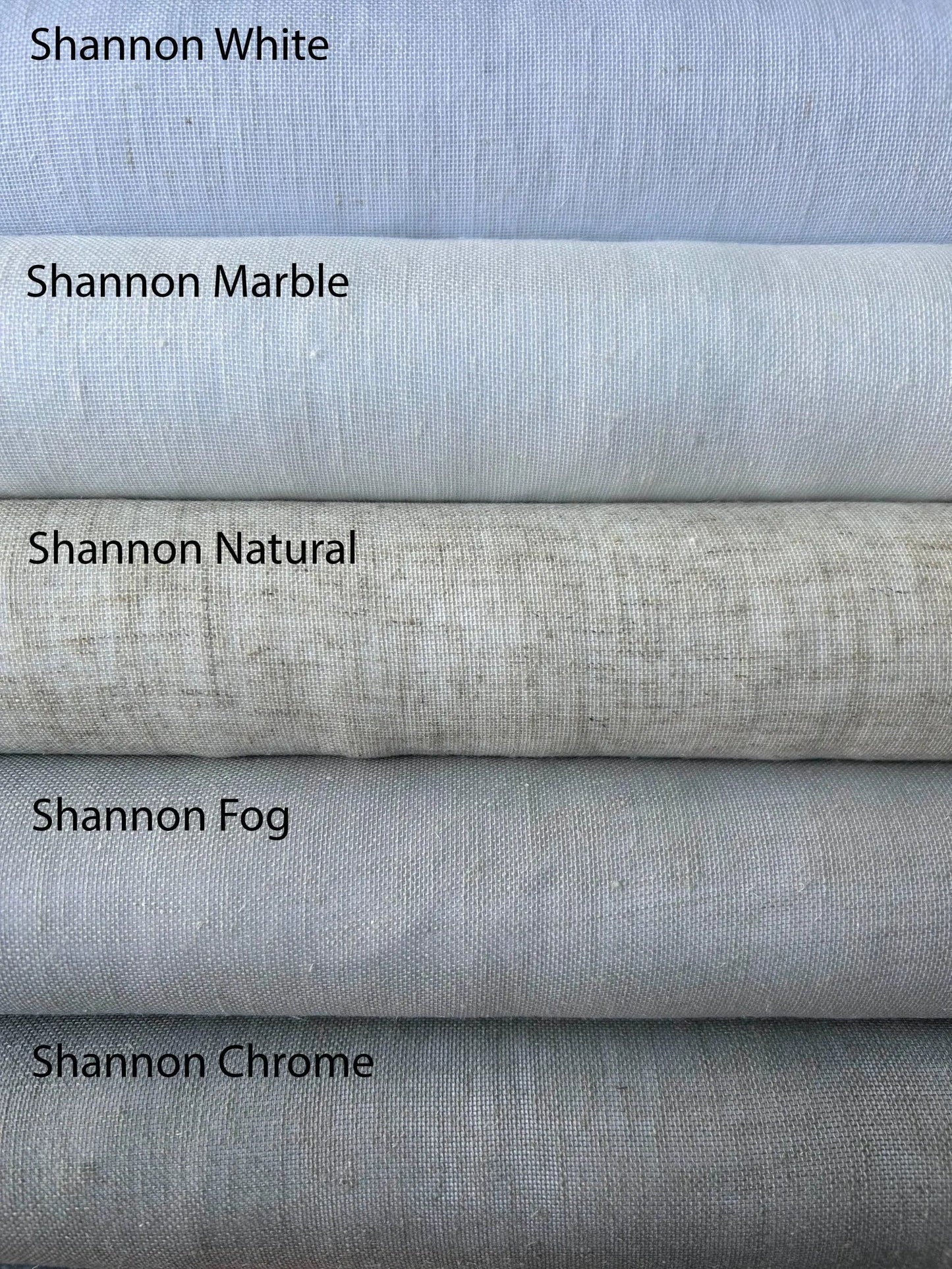 Linen Café Curtains — Custom Size