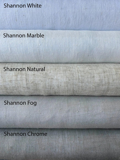Linen Café Curtains — Custom Size