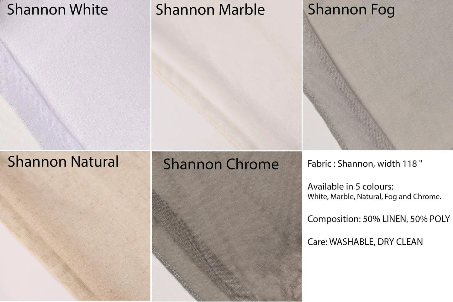 Linen Café Curtains — Custom Size
