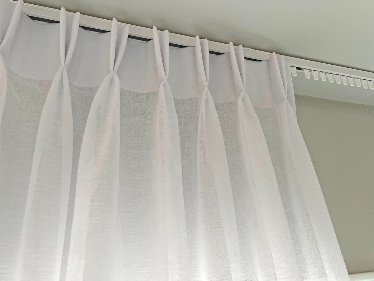 Berlin Pinch Pleat Sheer Drapery Panel — Custom Size