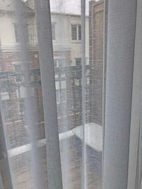 Lucky Pleat Sheer Drapery Panel — Custom Size