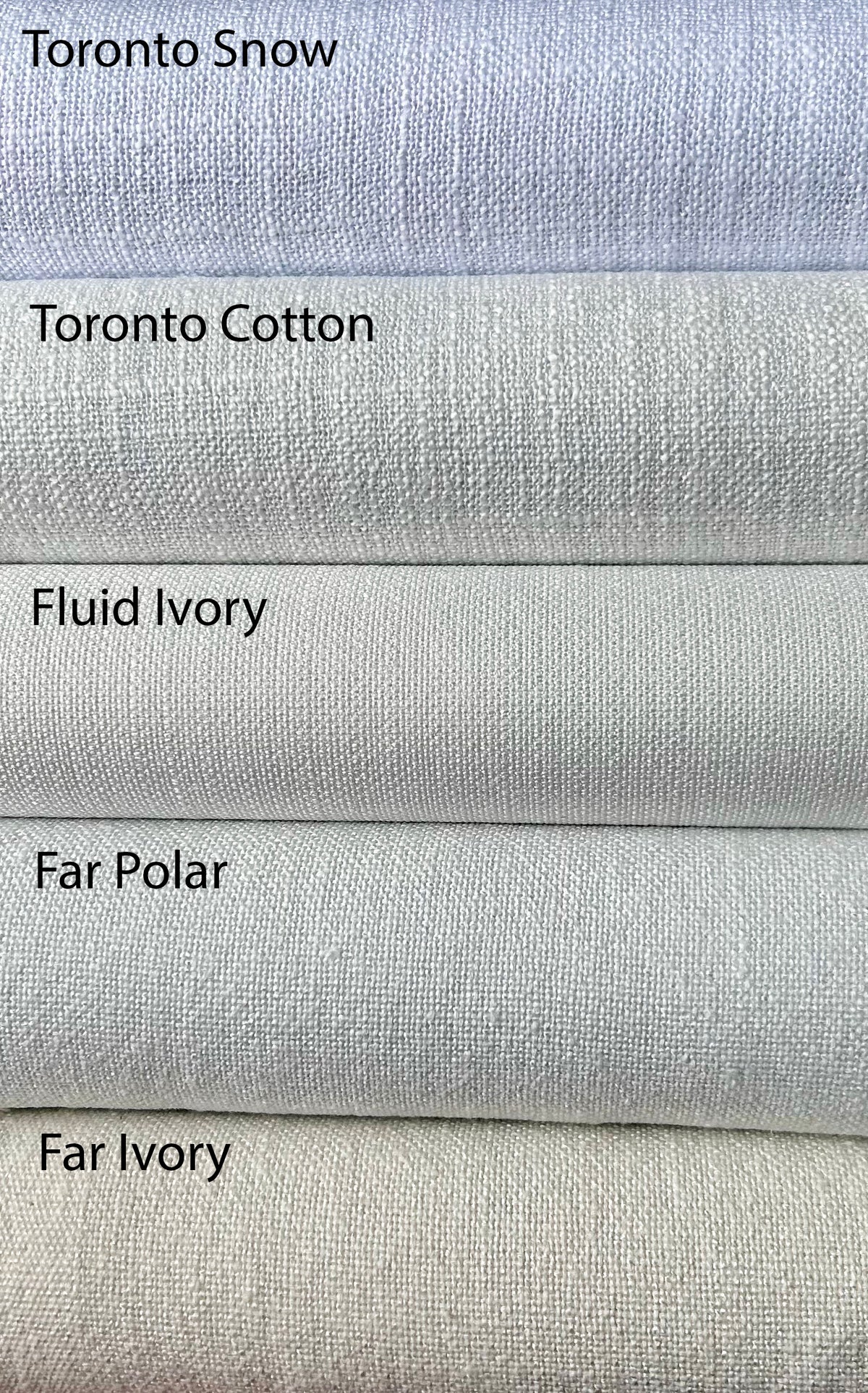 Cheval Faux Linen Flat Roman Shade — Custom Size, 8 Colours