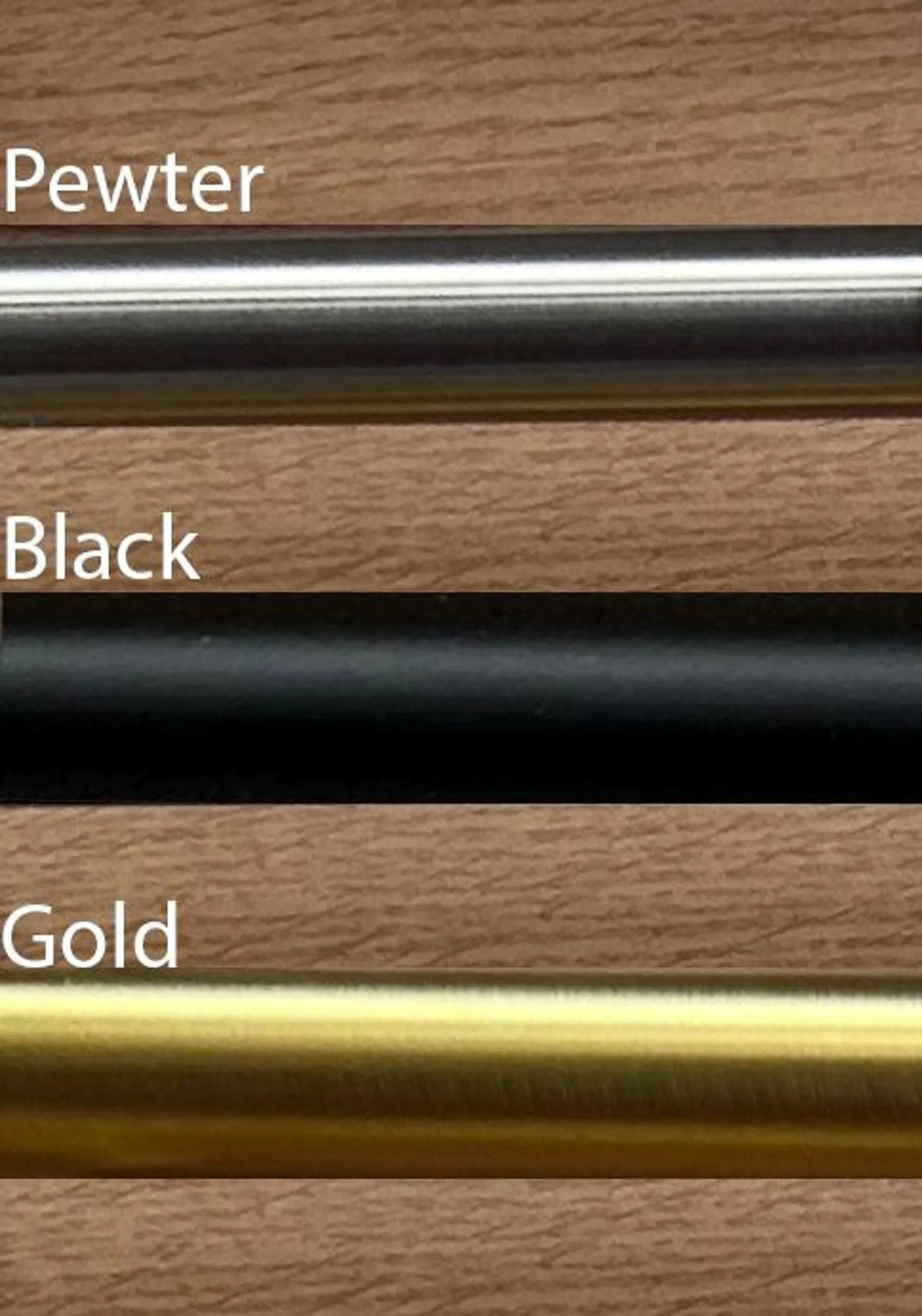 Café Curtains Rod 16mm — Decorative Hardware, Custom Size