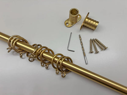 Café Curtains Rod 16mm — Decorative Hardware, Custom Size