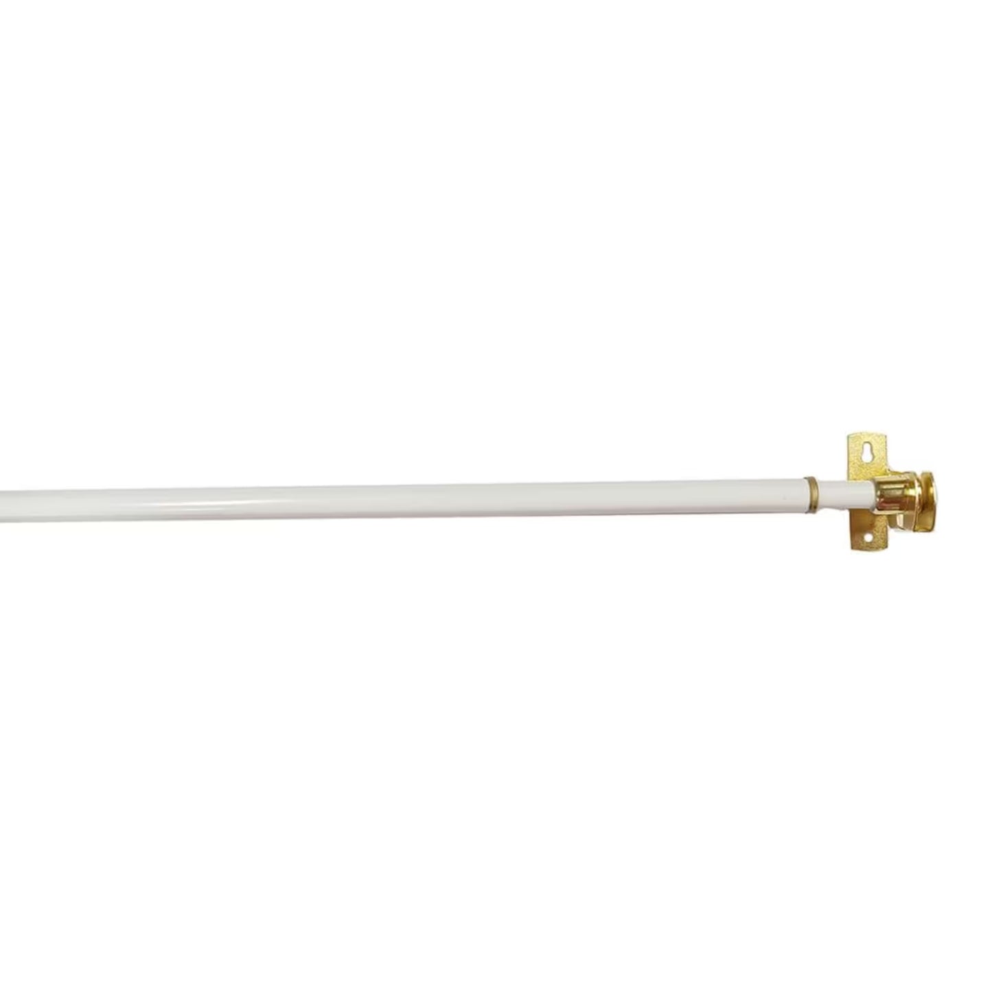 Adjustable café rod extended, showing the inner and outer tube telescoping