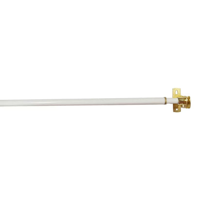Adjustable café rod extended, showing the inner and outer tube telescoping
