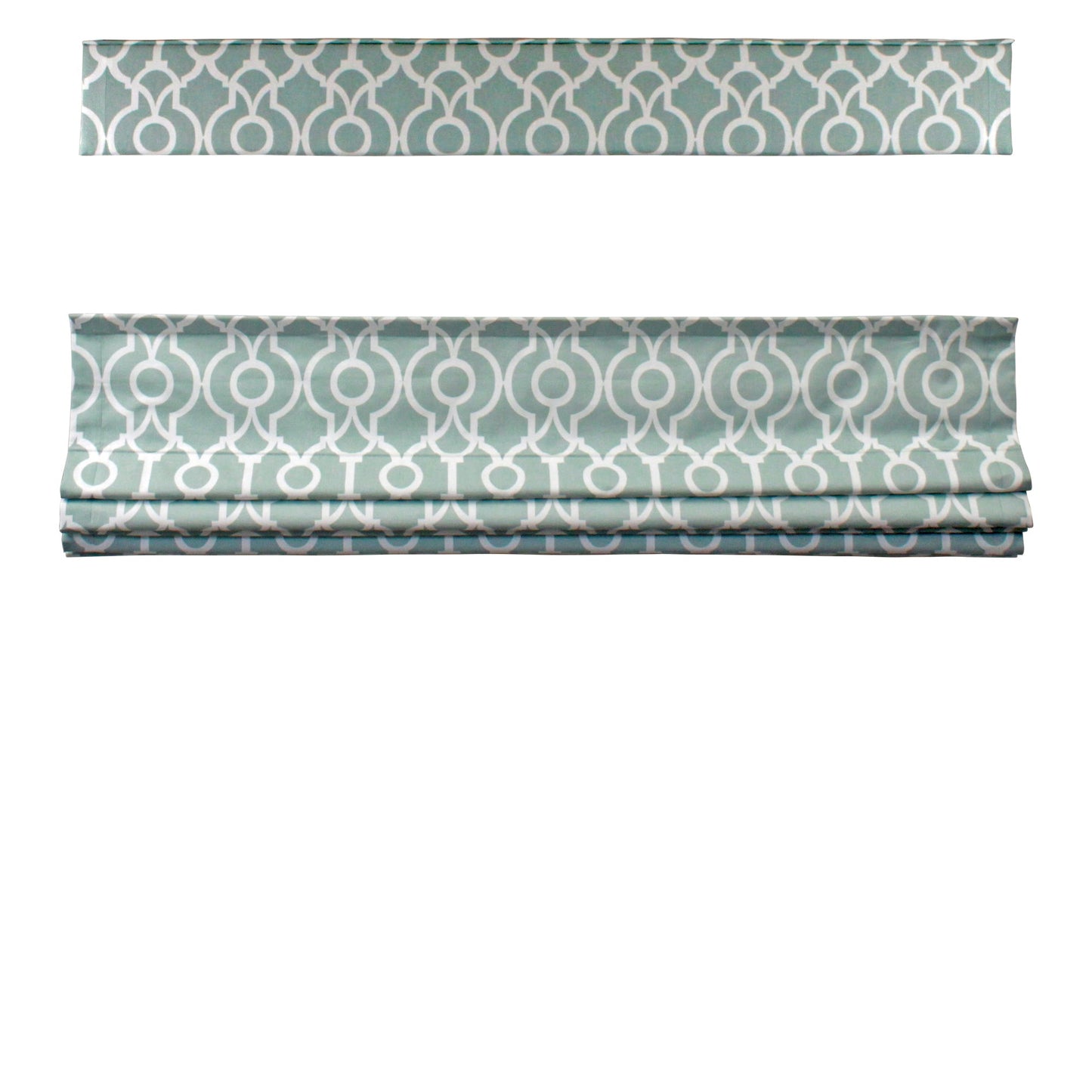 Geometric Top Down Bottom Up Roman Shade — Custom Size