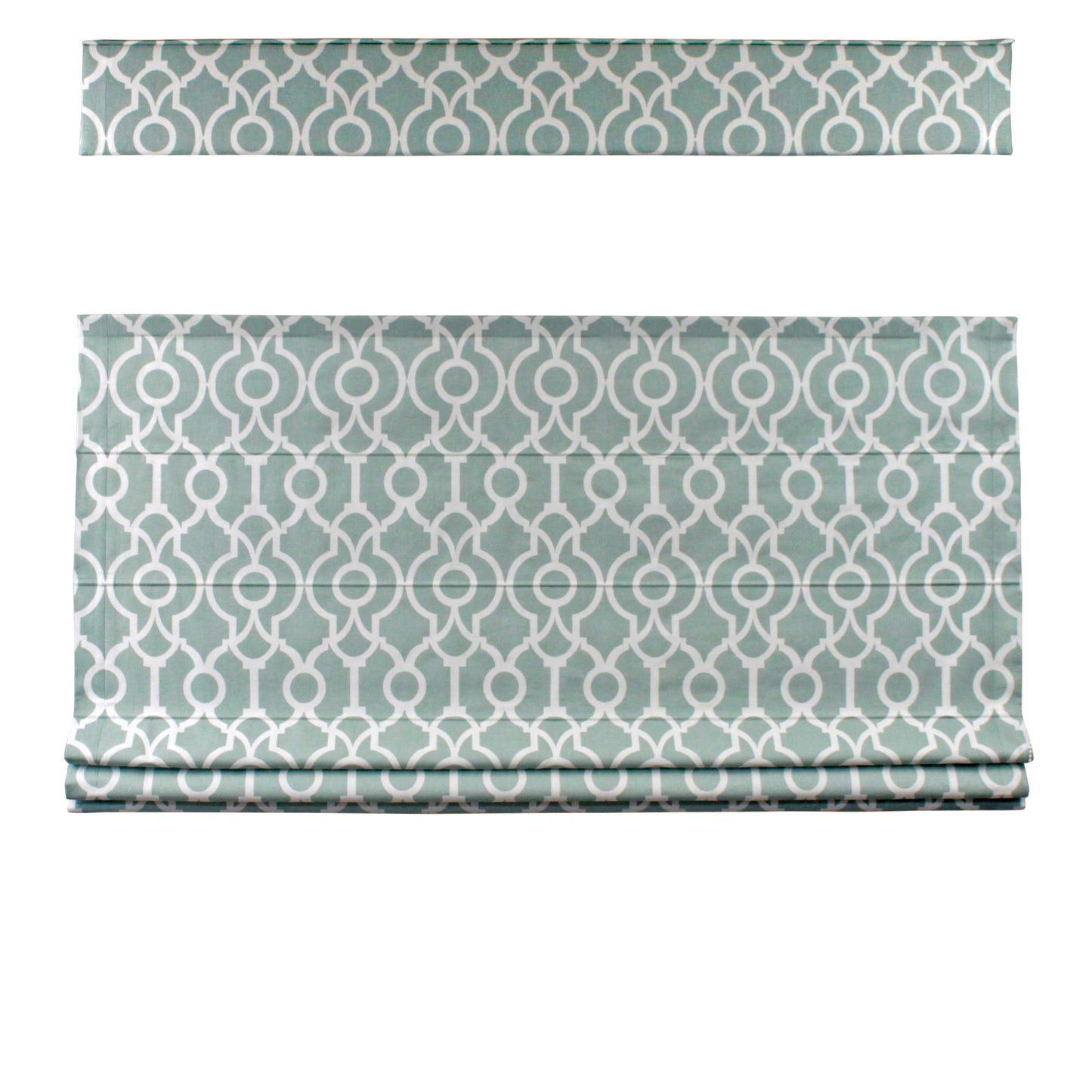 Geometric Top Down Bottom Up Roman Shade — Custom Size