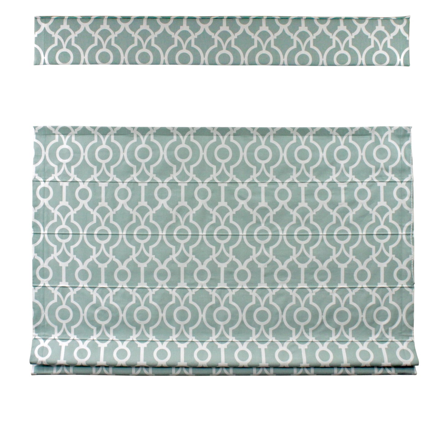Geometric Top Down Bottom Up Roman Shade — Custom Size