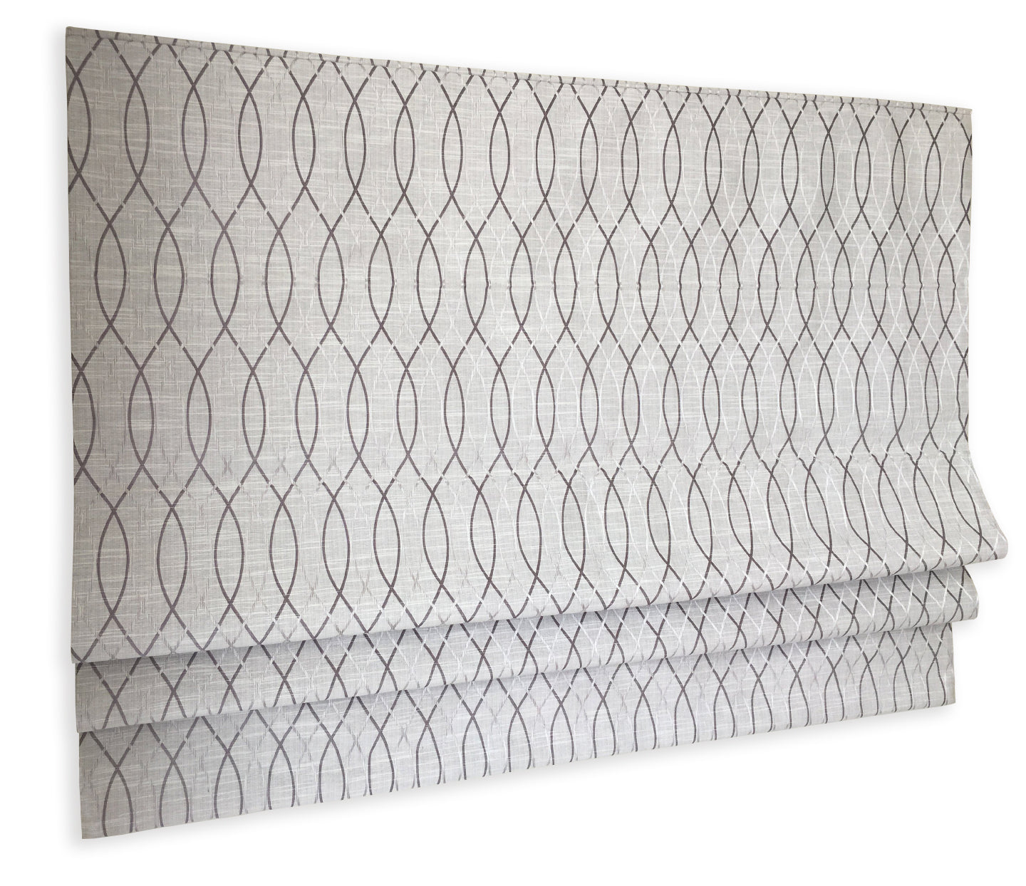 Bamburg Geometric Pattern 4 Colours Flat Roman Shade