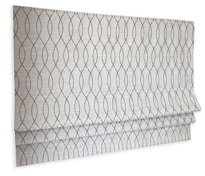 Bamburg Geometric Pattern 4 Colours Flat Roman Shade